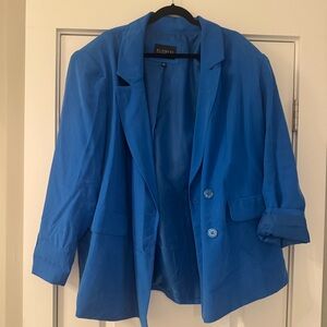 Eloquii Vibrant Blue Blazer